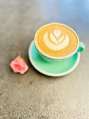 Lavender rose latte