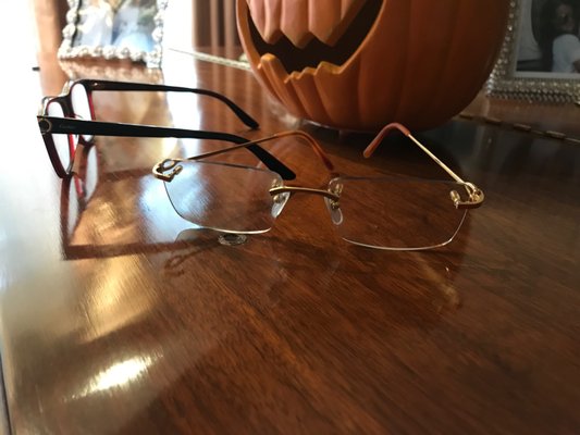 Cartier frames with Varilux transition lenses