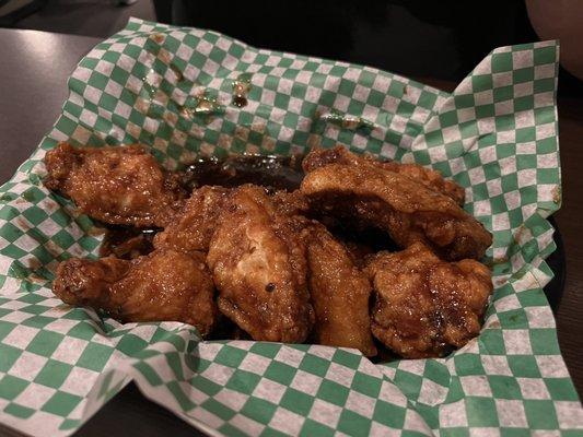 Sweet garlic teriyaki wings