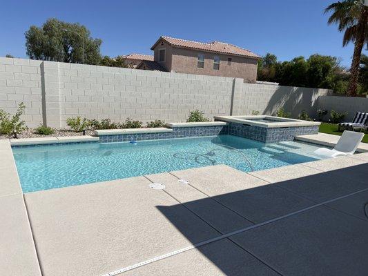 Loving our new pool and back yard area by Blue Haven