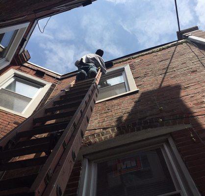 Sealing off holes in attic