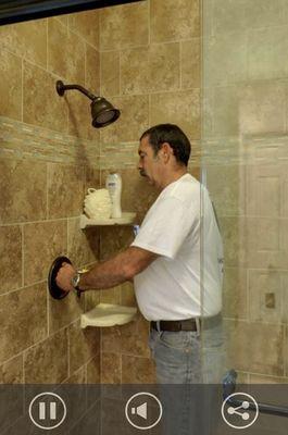 Shower install