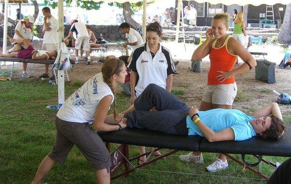 Active Release therapy, 2007 Ironman Championship, Kona HI