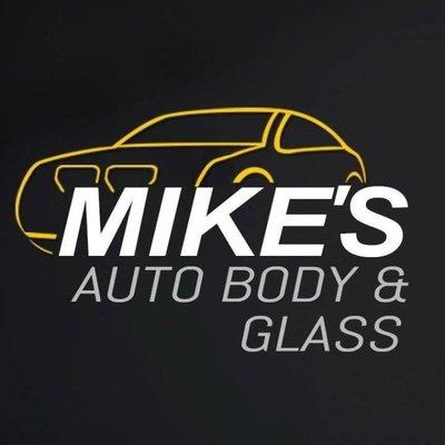 MIKE'S AUTO BODY              Glass Center logo