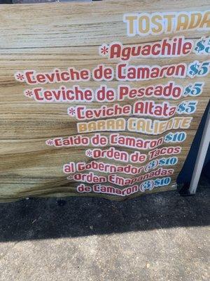 I recommend ceviche de camaron yum!