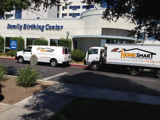 Is our cleaning safe for children? We passed the test for Sutter Health. Carpet cleaning, Labor and Delivery Center.