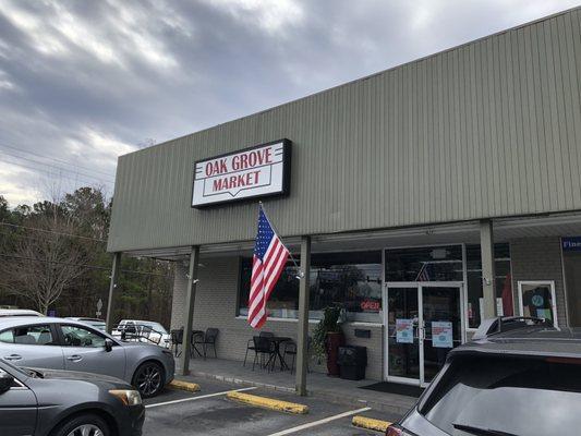 Oak Grove Market's modest looking storefront gives no clue as to what's inside.