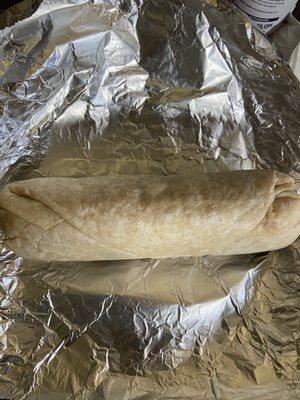 Regular carnitas burrito