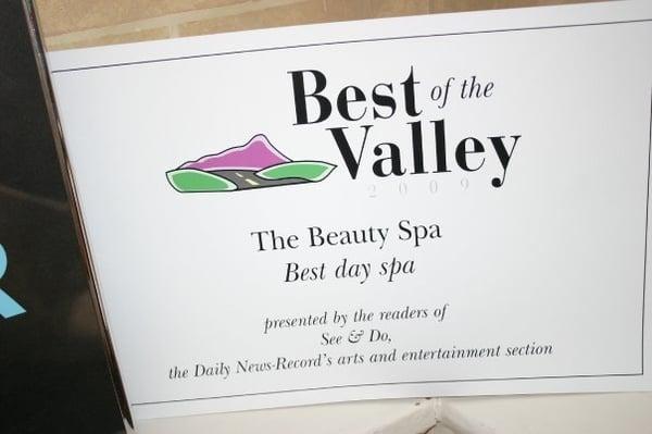 voted best day spa!!