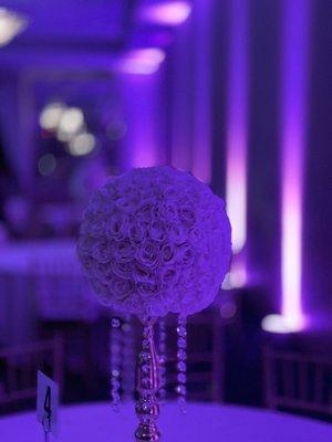 Uplighting with Centerpieces