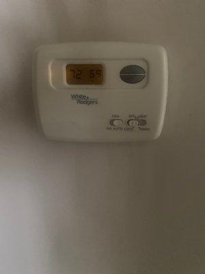 AC stays over 70 even when set lower