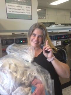 Charity recovers her forgotten laundry