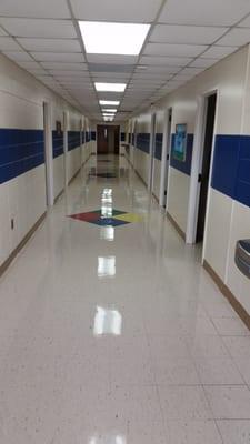 Waxing VCT Floors to a Glossy Shine