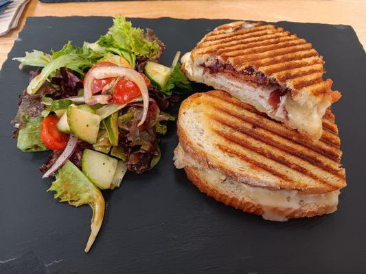 Cherry bomb panini and side salad