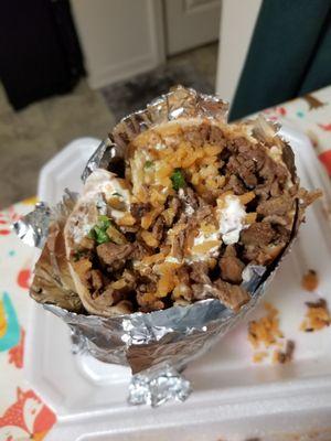 XL steak burrito