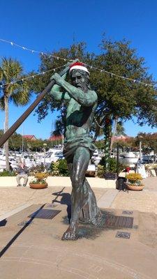 King Neptune Sundial Statue, Hilton Head SC