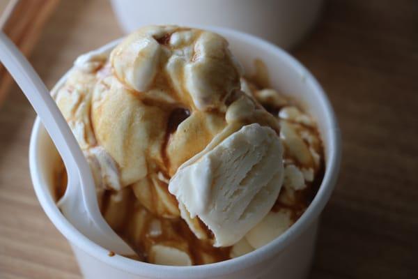 The affogato (espresso + ice cream) is seriously ginourmous!