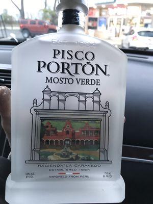 Finally!!! Found Pisco! It's a Peruvian Brandy,  hard to find in the states. 8 party store later- I Found it!