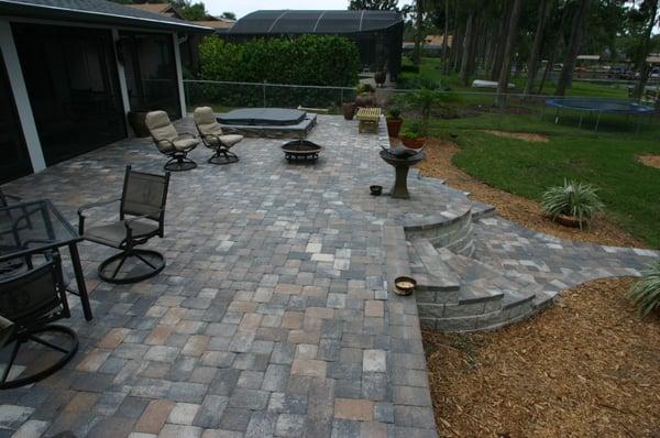 Paver Patio & Retaining Block Wall System