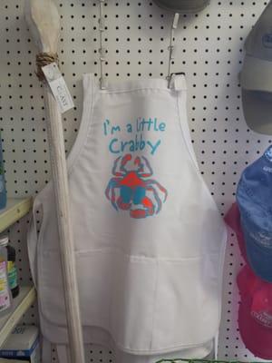 Apron. Crabby.