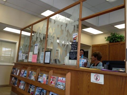 The check in counter