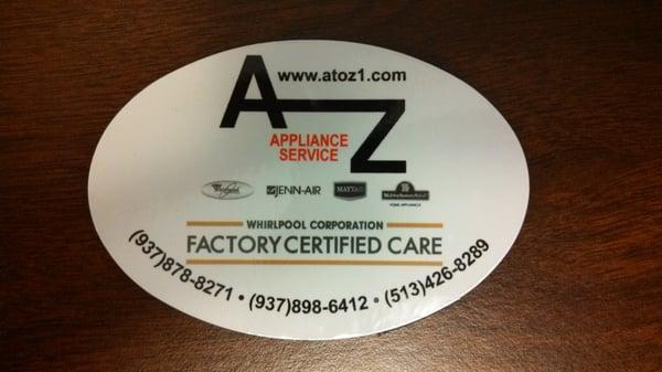 A to Z Appliance Service in Dayton and Cincinnati