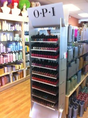 They have several racks of OPI nail polishes!!