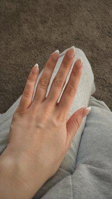 french nails with white tips