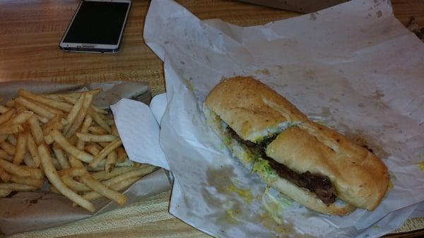 Ribeye steak & fries