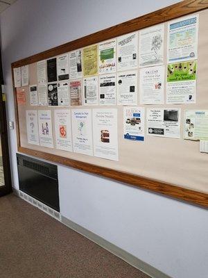 Information Board with Many Events, Donations +