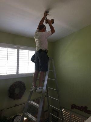 Ceiling fan install