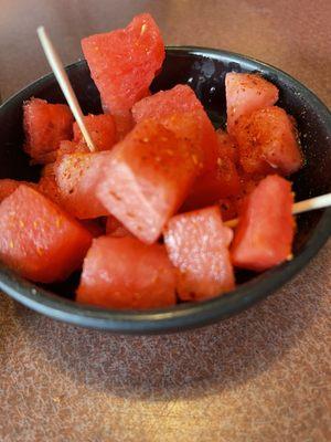 Watermelon to start out.