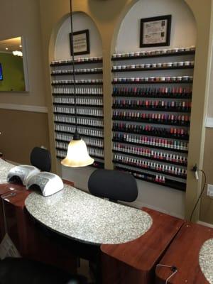 Great selection of gel and shellac colors!