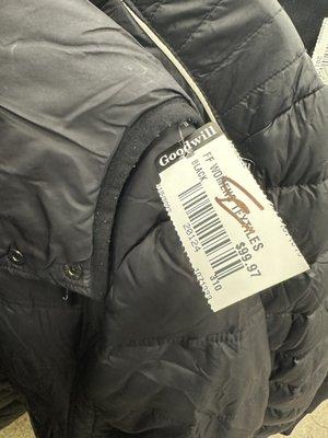 $99 jacket with pilling.