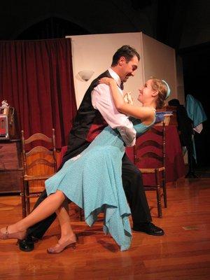 Lino Del Core and Jennifer Bissell in ELTC's STRICTLY DISHONORABLE