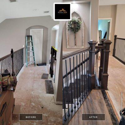 A grand stair glowup in Tomball, TX!