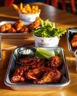 Chicken Wings and homemade sides