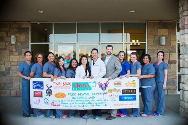 Look at all the companies that participated in Free Dental Day!