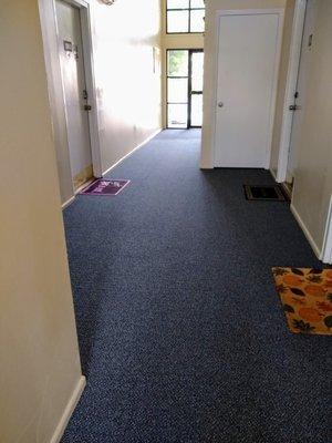 First floor new carpeting