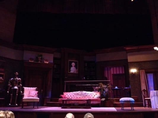 The set for "Blithe Spirit."