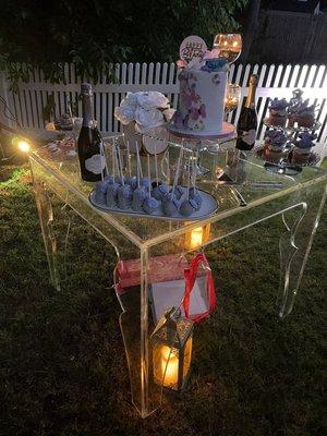 Cake table setup