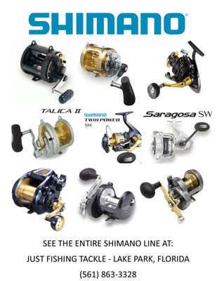 We are the largest Shimano dealer in Palm Beach County