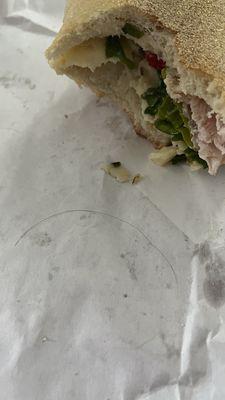 Hair in sandwich