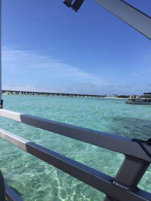 View off our boat! Tropical paradise.