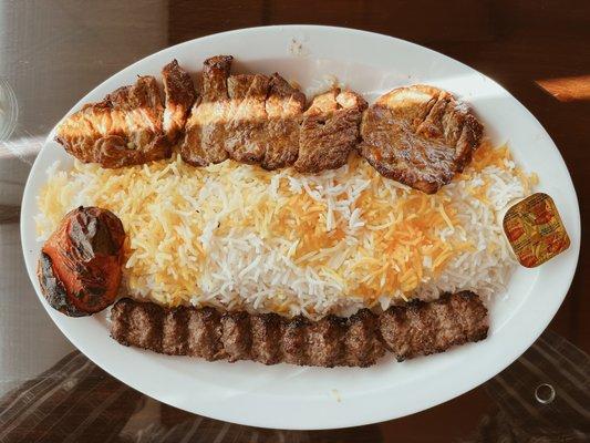 Lamb Kabob Combo