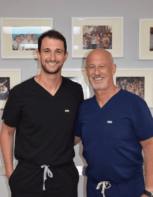 Dr. Jon Golub (right) and his son Dr. Mike Golub (left)