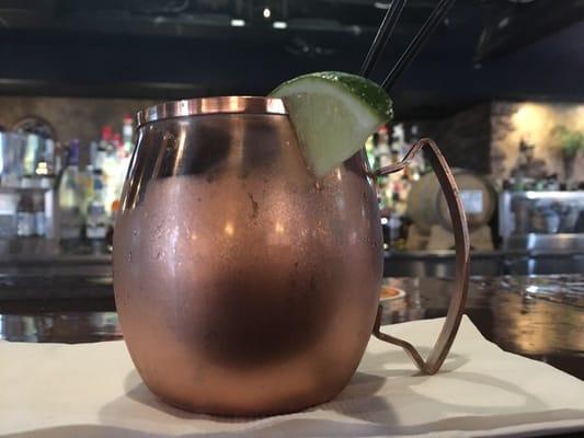 Moscow mule- was good and cold.