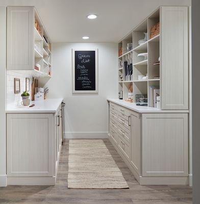 Custom pantry design.