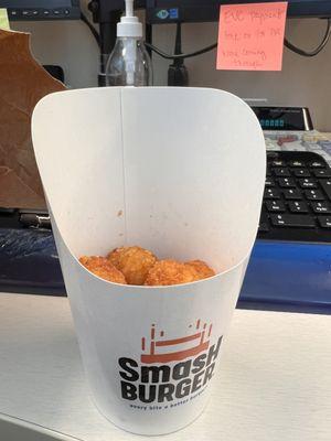 This is an order of tots? Barely anything in the "cup"