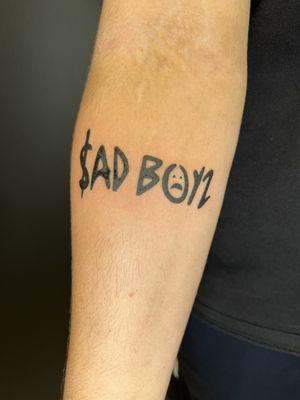 "Sad Boyz" tattoo